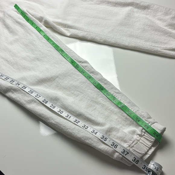 Per Se Ivory Linen & Viscose Pull On Jogger Pants, Sz L - Picture 8 of 9